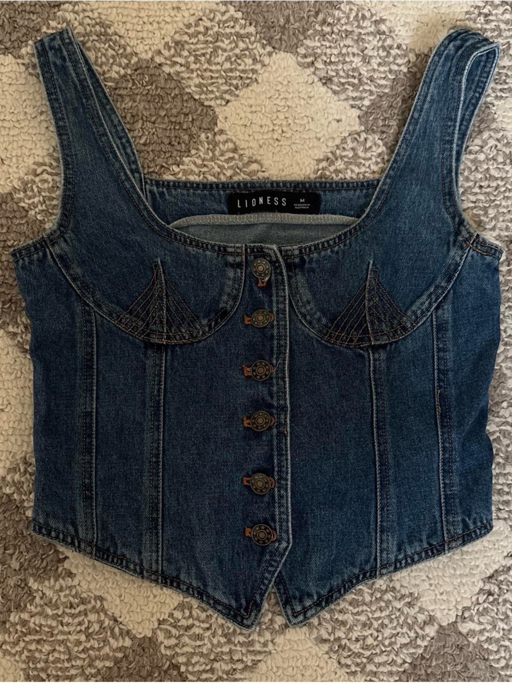 Lioness denim corset